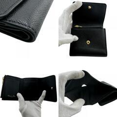 クリスチャンディオール Christian Dior 三つ折り財布 30モンテーニュ ロータス コンパクトウォレット S2057OBAE-900U ブラックの画像