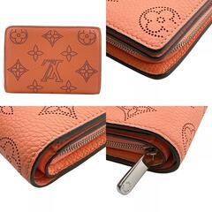 ルイヴィトン LOUIS VUITTON 二つ折り財布 マヒナ ポルトフォイユ クレア コンパクトウォレット M81419 ピンクの画像