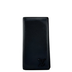 ルイヴィトン LOUIS VUITTON 長財布 LVアエログラム ポルトフォイユ ブラザNM 二つ折り長財布 M69980 ブラックの画像