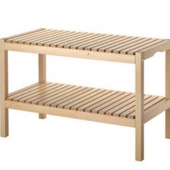 IKEA 廃盤 モルゲル ベンチの画像