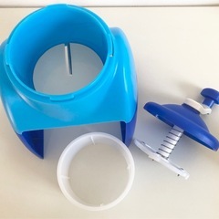 【中古品】パール金属 クールジョイ かき氷器 ブルー D-1359 昭和レトロ 手動 調理器具 キッチンツールの画像