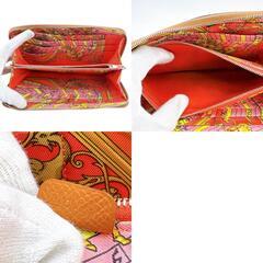 エルメス HERMES 長財布 アザップロング シルクイン ラウンドファスナー ブラウンの画像