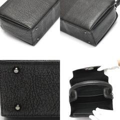 シャークスキン 36094 ハンドバッグ ブラック  Shark Skin JRA 金具リバーシブルの画像