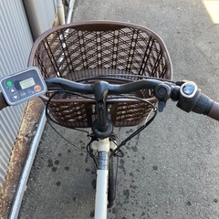 679  パナソニック最新機種電動アシスト自転車glitter20インチポールホワイトの画像