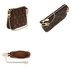 ルイヴィトン M58009 ポーチ ブラウン  LOUIS VUITTON ミニ・ポシェット・アクセソワール モノグラムの画像