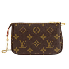 ルイヴィトン M58009 ポーチ ブラウン  LOUIS VUITTON ミニ・ポシェット・アクセソワール モノグラムの画像