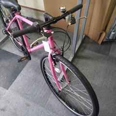 訳あり①！新車　引取限定　クロスバイク　カプリース　ピンク　の画像