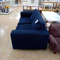 リユースのサカイ太田店★ジモティ割あり★  ソファ ネイビー H80×D92×W192 クリーニング済み OJ10794の画像