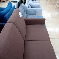 リユースのサカイ太田店★ジモティ割あり★  ソファー ブラウン H55×D90×W136 クリーニング済み OJ10796の画像