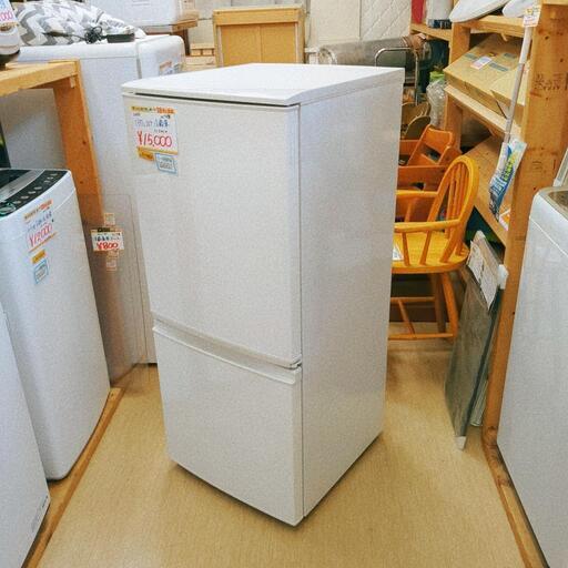 2017年製 SHARP SJ-D14C-W 冷蔵庫 ホワイト【直接受け渡し】 SHARP