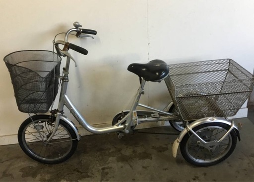 A-86△ 岐阜発/ ブリジストン/ WAGON/ 大人用三輪自転車/ スイングなし/ 変速なし/ 走行確認/ サドル破れあり/ 現状品/ s0.6/ R6.12/4 △