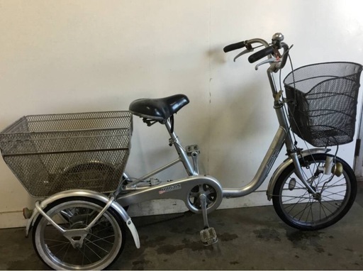 A-86△ 岐阜発/ ブリジストン/ WAGON/ 大人用三輪自転車/ スイングなし/ 変速なし/ 走行確認/ サドル破れあり/ 現状品/ s0.6/ R6.12/4 △