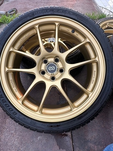 エンケイ PF01 7.5j 18インチ PCD 100 5穴+45 ハブ75