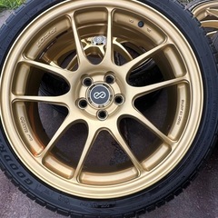 エンケイ PF01 7.5j 18インチ PCD 100 5穴+45 ハブ75の画像