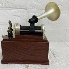 日本製 Lady Mate 蓄音機型 オルゴール 純愛ラプソディ アンティーク ジュエリーケース 引き出し付き 小物入れ 札幌市 白石店 の画像