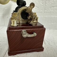 日本製 Lady Mate 蓄音機型 オルゴール 純愛ラプソディ アンティーク ジュエリーケース 引き出し付き 小物入れ 札幌市 白石店 の画像