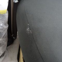 【恵庭】☆中古品☆座椅子 高反発 リクライニング ブラック PayPay支払いOK！の画像