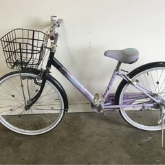 A-87□岐阜発　△BRIDGESTONE BRIDGET GIRLS/24インチ/子供用自転車/走行確認/タイヤひび割れあり/女の子/キッズ自転車/現状品　R6.9/4□の画像