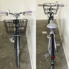 A-87□岐阜発　△BRIDGESTONE BRIDGET GIRLS/24インチ/子供用自転車/走行確認/タイヤひび割れあり/女の子/キッズ自転車/現状品　R6.9/4□の画像