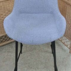 カウンターチェア ライトグレー 布製 座面高60cm 桜屋工業 CHERRY HOMEDAY ハイチェア 椅子 バーチェア 札幌 西野店の画像