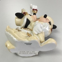 ミッキー&ミニー　クリスマス　置き物　ディズニーの画像