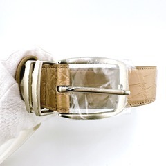クロコダイル MHM-0005 ベルト ベージュ  CROCODILE TAUPE  HCP社の画像