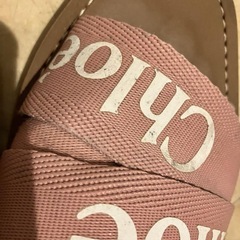 クロエ Chloe フラットサンダル ピンク 37サイズ 23.5の画像