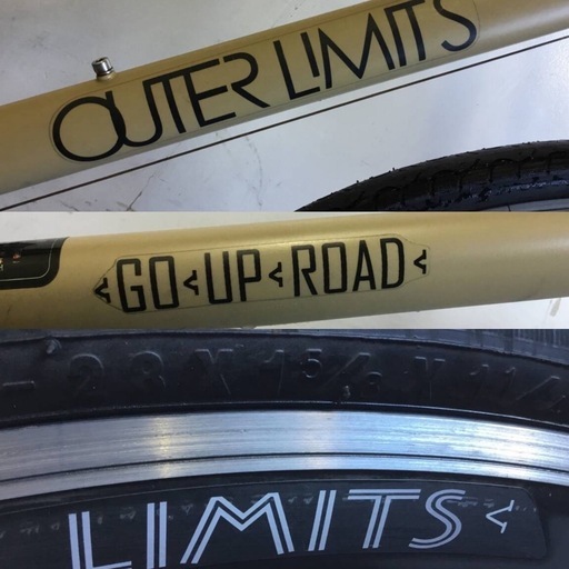 A-88△ 岐阜発/ OUTER LIMITS/ GO UP ROAD/ クロスバイク/ 28インチ/ 6段変速/ 変速レバー割れあり/ 走行確認/ 現状品/ b0.3/ R6.11/23 △