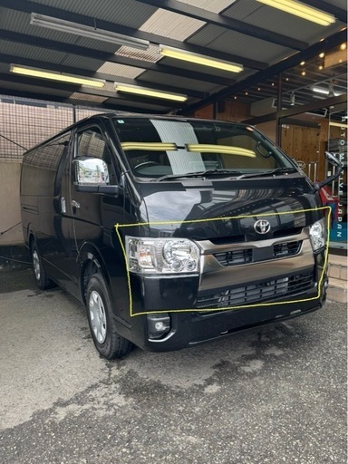 ハイエース　ダークプライムS  メッキフロントグリル