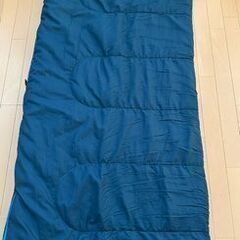 キャンプ用品　coleman フリーススリーピングバッグ　C5　グリーンチェック柄　中古品の画像