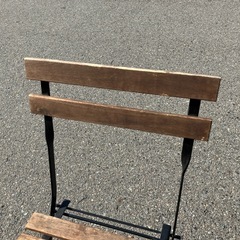 ガーデニングチェア　ウッドチェア　椅子　イス　家具　インテリア　折りたたみ式　アウトドア　オシャレ家具　木製【横39奥39背高79座高45.5】の画像