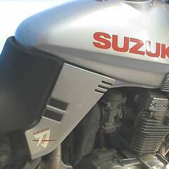 SUZUKI GSX400Sカタナ 銀 エンジン始動確認 車検取得で乗れます 半額配送キャンペーン 限定 現状渡し諸経費￥0- 横浜 P-Yardの画像