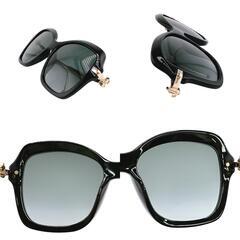 ジミーチュウ TEESY-G-Ｓ サングラス ブラック  JIMMY CHOO バタフライ 56□17 135の画像