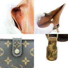 ルイヴィトン M61667 二つ折り財布 ブラウン  LOUIS VUITTON コンパクトジップ モノグラムの画像