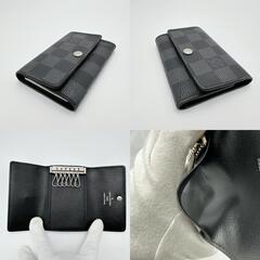 ルイヴィトン N62662 キーケース ブラック  LOUIS VUITTON ミュルティクレ6 ダミエグラフィットの画像