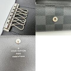 ルイヴィトン N62662 キーケース ブラック  LOUIS VUITTON ミュルティクレ6 ダミエグラフィットの画像