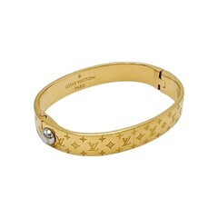 ルイヴィトン M00251 ブレスレット ゴールド  LOUIS VUITTON Sサイズ モノグラムの画像