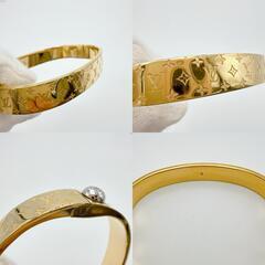 ルイヴィトン M00251 ブレスレット ゴールド  LOUIS VUITTON Sサイズ モノグラムの画像