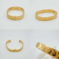 ルイヴィトン M00251 ブレスレット ゴールド  LOUIS VUITTON Sサイズ モノグラムの画像