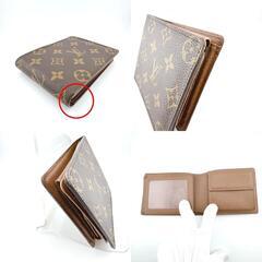 ルイヴィトン M60026 二つ折り財布 ブラウン  LOUIS VUITTON ポルトフォイユ・フロリン モノグラムの画像