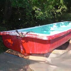 ◆赤◆手漕ぎボート（釣りボート）◆の画像