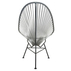 ◯美品 METROCS メトロクス アカプルコチェア リゾート ラウンジ イージー ガーデン PVCコード張り Acapulco グレー 中古品 ジモティ姫路の画像