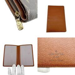 ルイヴィトン M61207 二つ折り財布 ブラウン  LOUIS VUITTON ラウンドファスナー ポルト パピエの画像