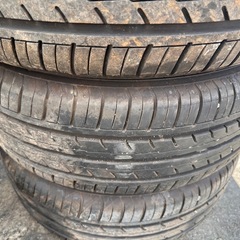 レガシィ 純正ホイール１７×７ＪＪ・ＯＦＦ５５・ＰＣＤ１００・215/50R17 タイヤ年式　2025年 ヨコハマ　タイヤ　4本 の画像
