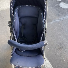西松屋 AB型兼用 ベビーカー ネイビー マタニティの画像
