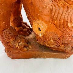 【❗️✨沖縄伝統工芸✨❗️】 作家「常賀」作 シーサー🦁 赤瓦素焼き 魔除け・厄除け・守り神の画像