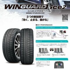 スタッドレスタイヤ【215/55R17 NEXEN】４本すべて込総額【51,700円】の画像
