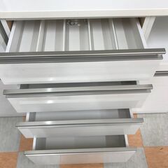 【ｼﾞｬﾝｸﾞﾙｼﾞｬﾝｸﾞﾙ金沢店】  食器棚 ホワイト/ハイタイプ W100.5×D50.5×H210.5 クリーニング済み												の画像