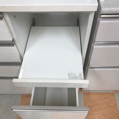 【ｼﾞｬﾝｸﾞﾙｼﾞｬﾝｸﾞﾙ金沢店】  食器棚 ホワイト/ハイタイプ W100.5×D50.5×H210.5 クリーニング済み												の画像
