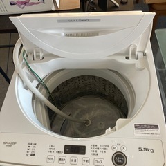 シャープ洗濯機2022年の画像
